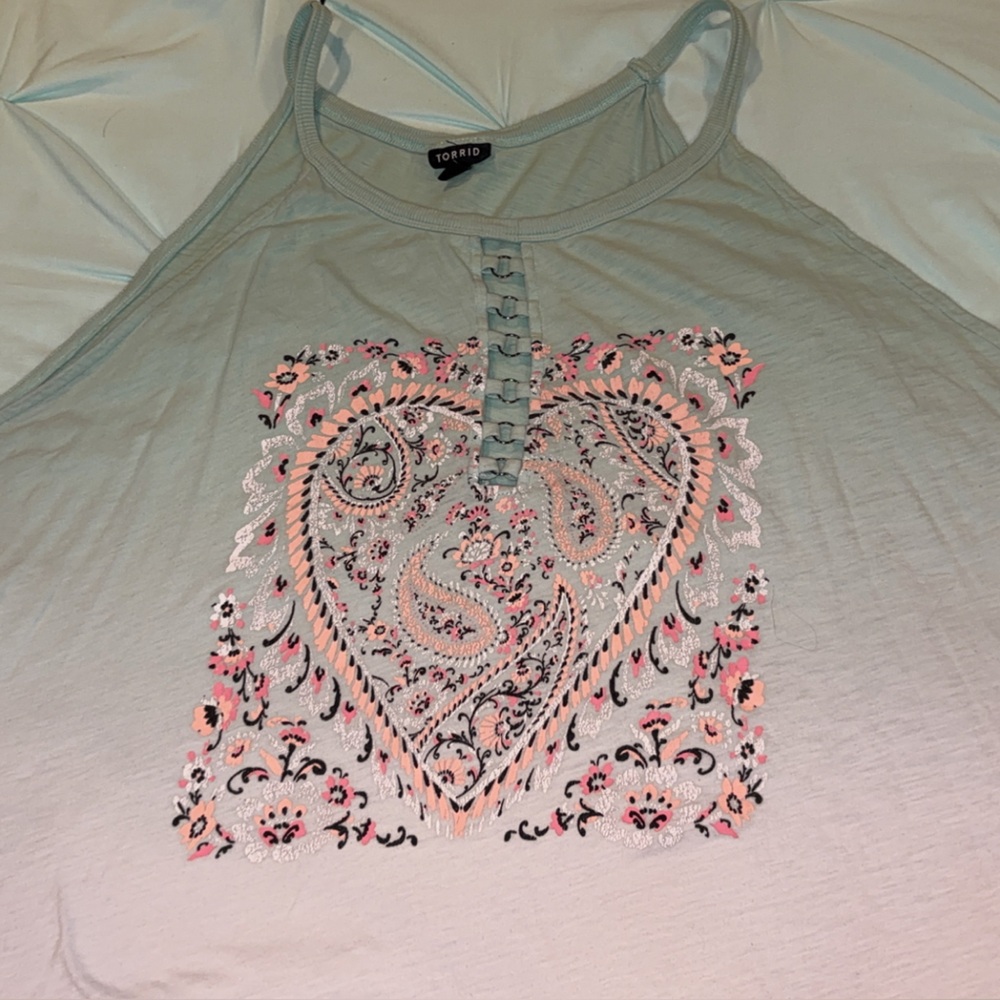 Torrid Mint Green Ombré Tank Top